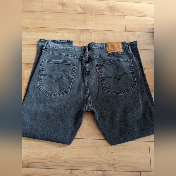 Levi's 501 Original Men's Cropped Straight Jeans Black Size US 36 - Picture 8 of 9